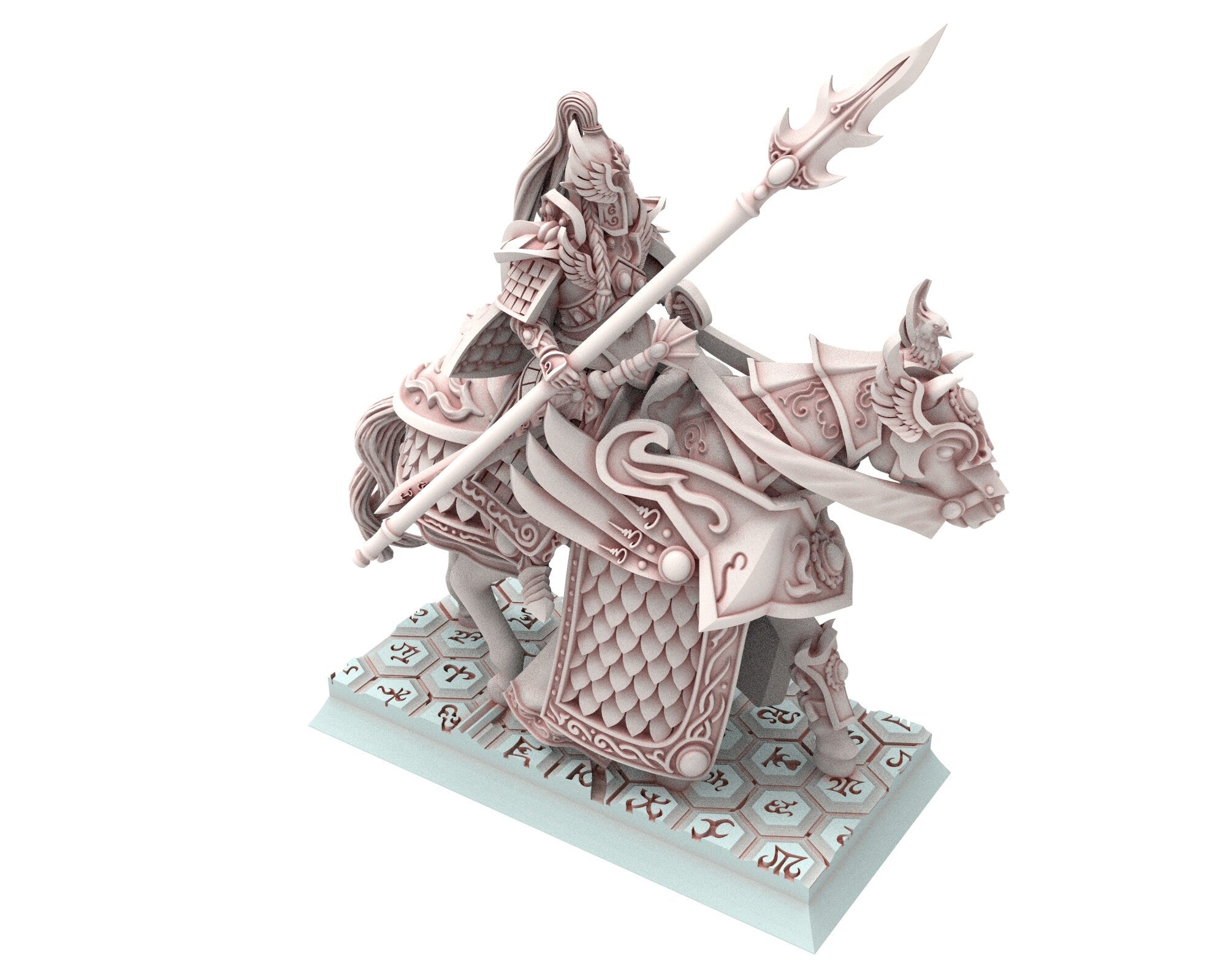 Hight Elves - 32mm Highborne elves Warlord, Fantasy, Insular Kingdom usable for 9th Age, Fantasy Battle, Oldhammer, King of war, D&D