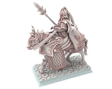 Load image into Gallery viewer, Hight Elves - 32mm Highborne elves Warlord, Fantasy, Insular Kingdom usable for 9th Age, Fantasy Battle, Oldhammer, King of war, D&amp;D
