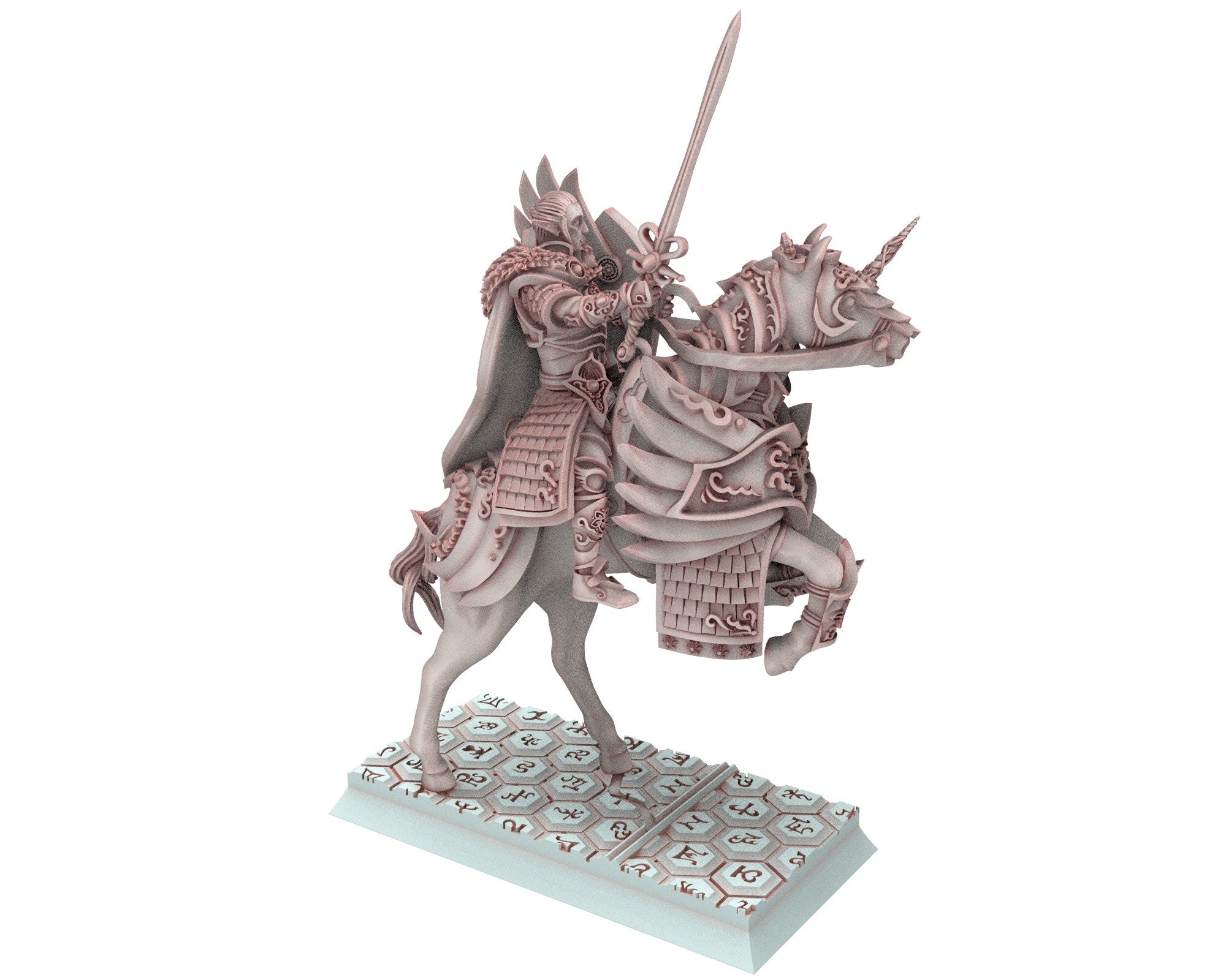 Hight Elves - 28mm Highborne elves lancers Hero, Fantasy, Insular Kingdom usable for 9th Age, Fantasy Battle, Oldhammer, King of war, D&D
