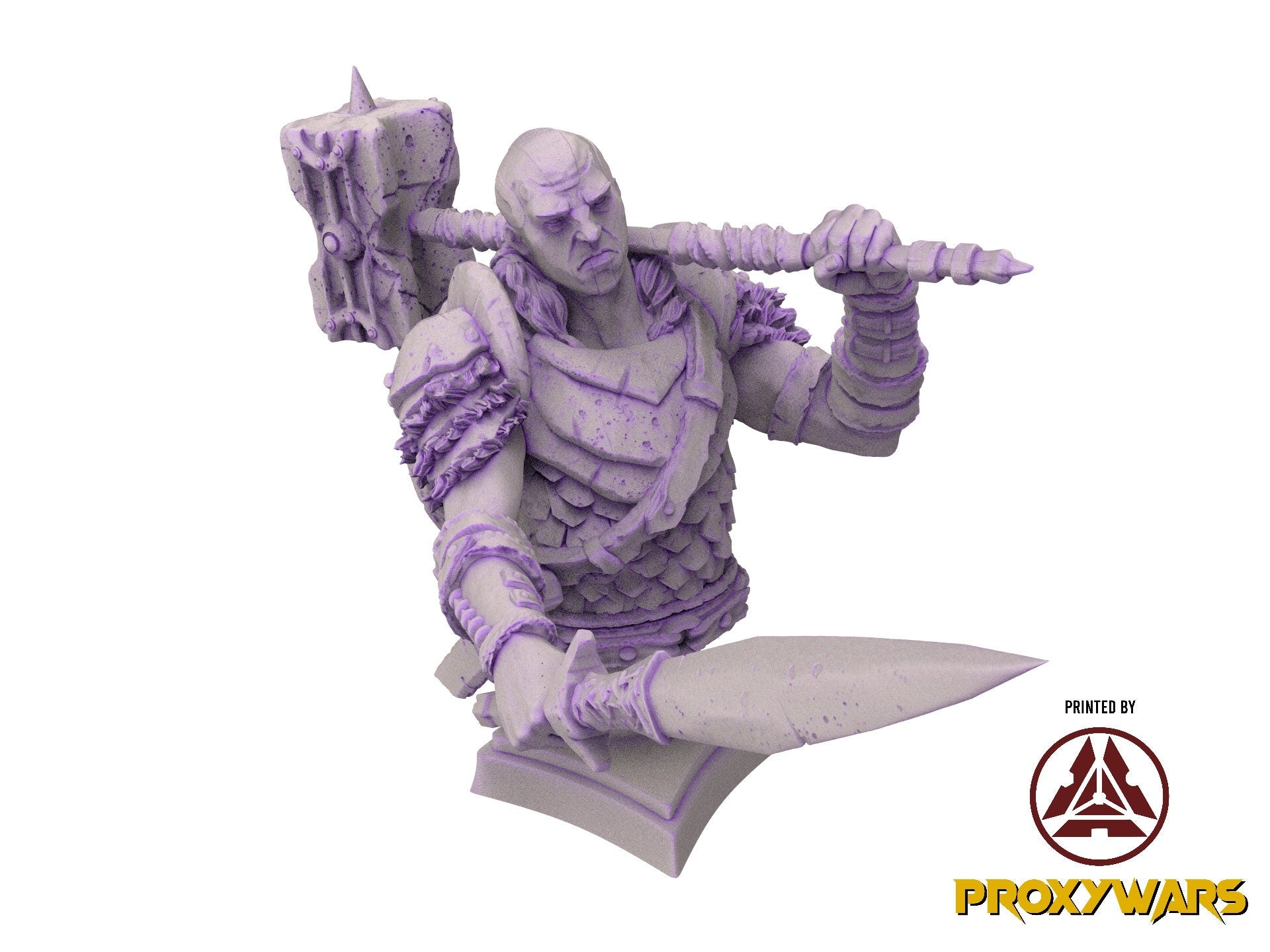 The scourges of war - Hero - Goliath Commander (25 mm), glory and honor, Ennemy, Flesh of Gods, for Wargames, Dungeons & Dragons TTRPG
