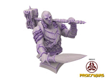 Load image into Gallery viewer, The scourges of war - Hero - Goliath Commander (25 mm), glory and honor, Ennemy, Flesh of Gods, for Wargames, Dungeons &amp; Dragons TTRPG
