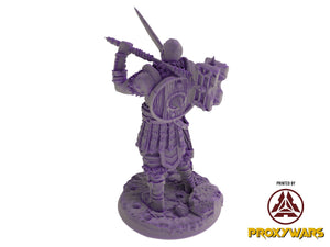 The scourges of war - Hero - Goliath Commander (25 mm), glory and honor, Ennemy, Flesh of Gods, for Wargames, Dungeons & Dragons TTRPG