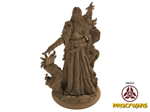 Grimoires of madness - Boss - The Archmage (25 mm) , forbidden magics, Ennemy, Flesh of Gods, for Wargames, Dungeons & Dragons TTRPG