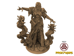 Grimoires of madness - Boss - The Archmage (25 mm) , forbidden magics, Ennemy, Flesh of Gods, for Wargames, Dungeons & Dragons TTRPG