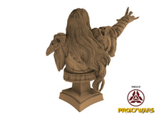 Load image into Gallery viewer, Grimoires of madness - Bust - The Archmage, forbidden magics, Ennemy, Flesh of Gods, for Wargames, Dungeons &amp; Dragons TTRPG
