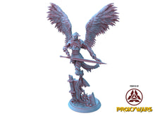 Load image into Gallery viewer, Echoes Of Corruption - Boss - Cursed Dragon Knight 25 mm, light and darkness, Ennemy, Flesh of Gods, for Wargames, Dungeons &amp; Dragons TTRPG
