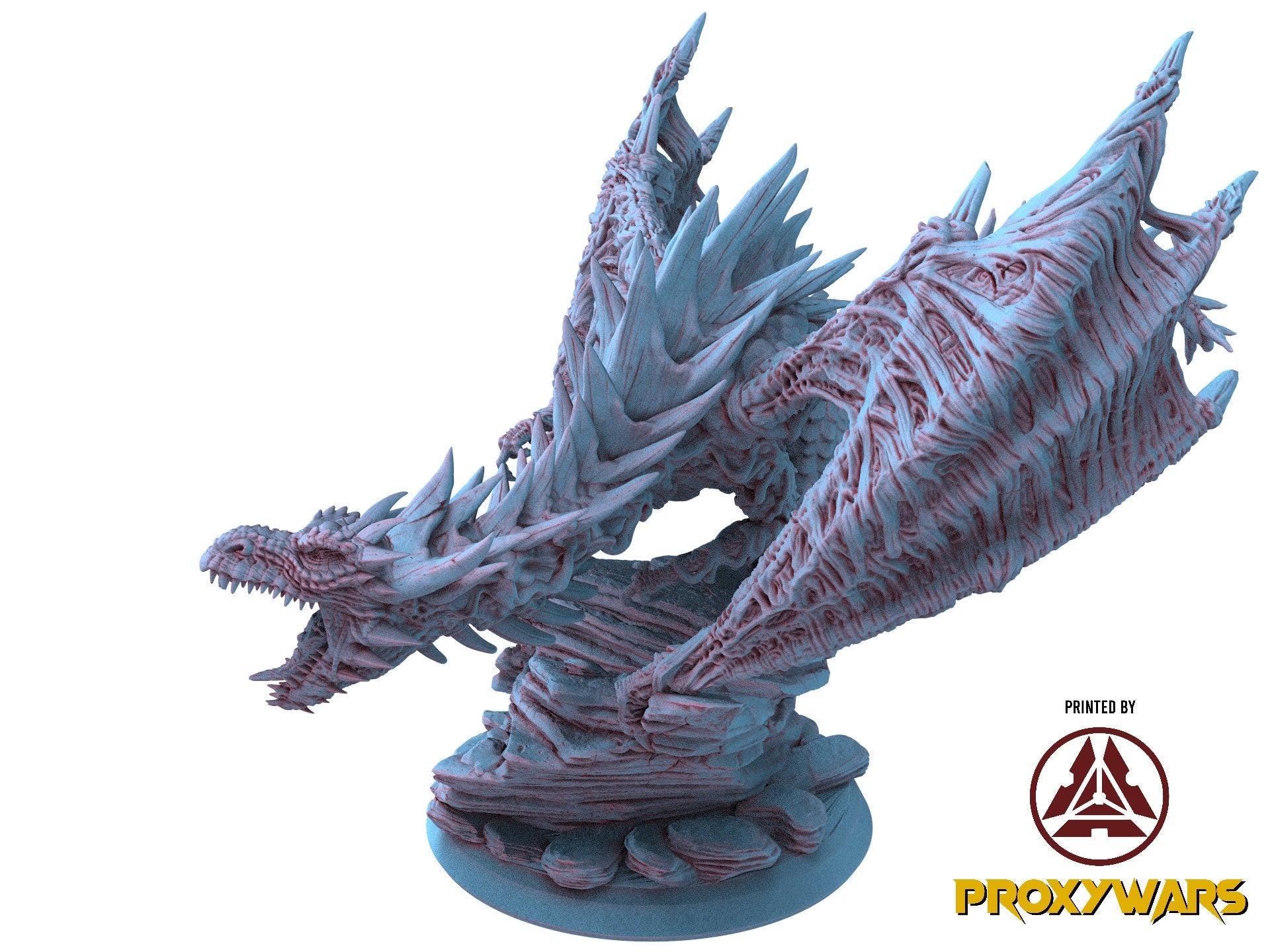 Echoes Of Corruption - Enemy - Corrupted Dragon (75 mm), light and darkness, Ennemy, Flesh of Gods, for Wargames, Dungeons & Dragons TTRPG