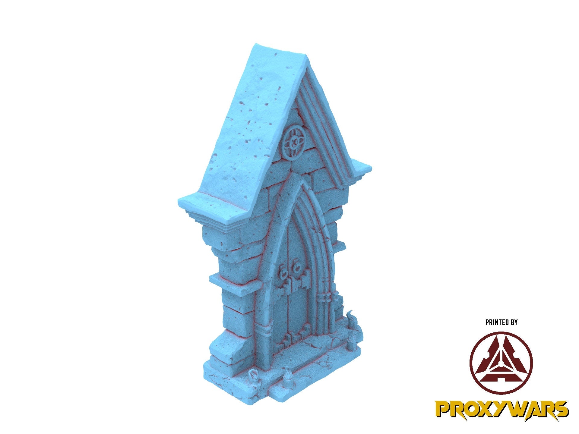 Echoes Of Corruption - Scenery - Mausoleum Entrance, light and darkness, Ennemy, Flesh of Gods, for Wargames, Dungeons & Dragons TTRPG