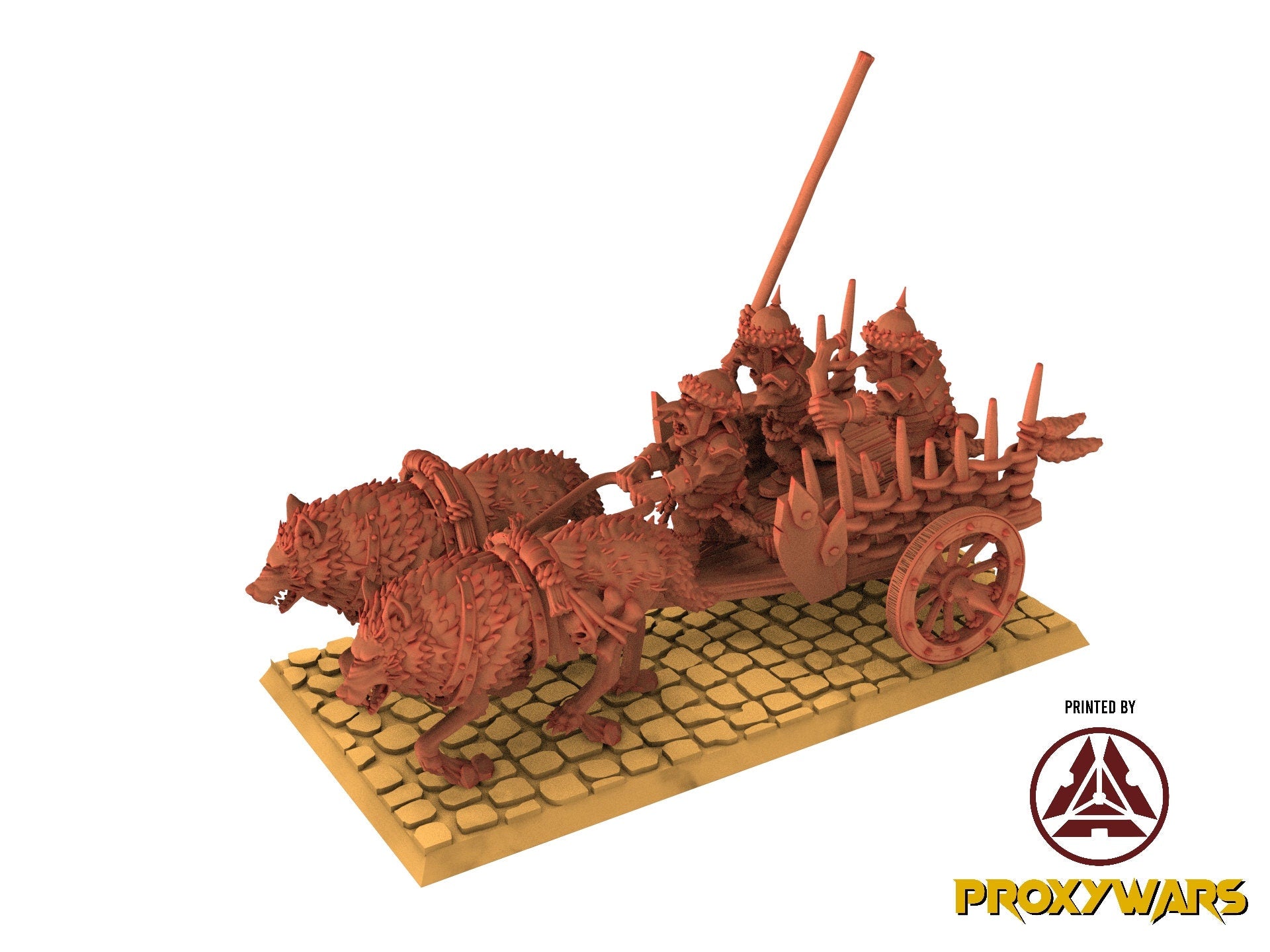 Orc & Goblin - Steppe Goblin Chariot - The Black horde, usable for Oldhammer, king of wars, 9th age