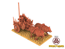 Load image into Gallery viewer, Orc &amp; Goblin - Steppe Goblin Chariot - The Black horde, usable for Oldhammer, king of wars, 9th age
