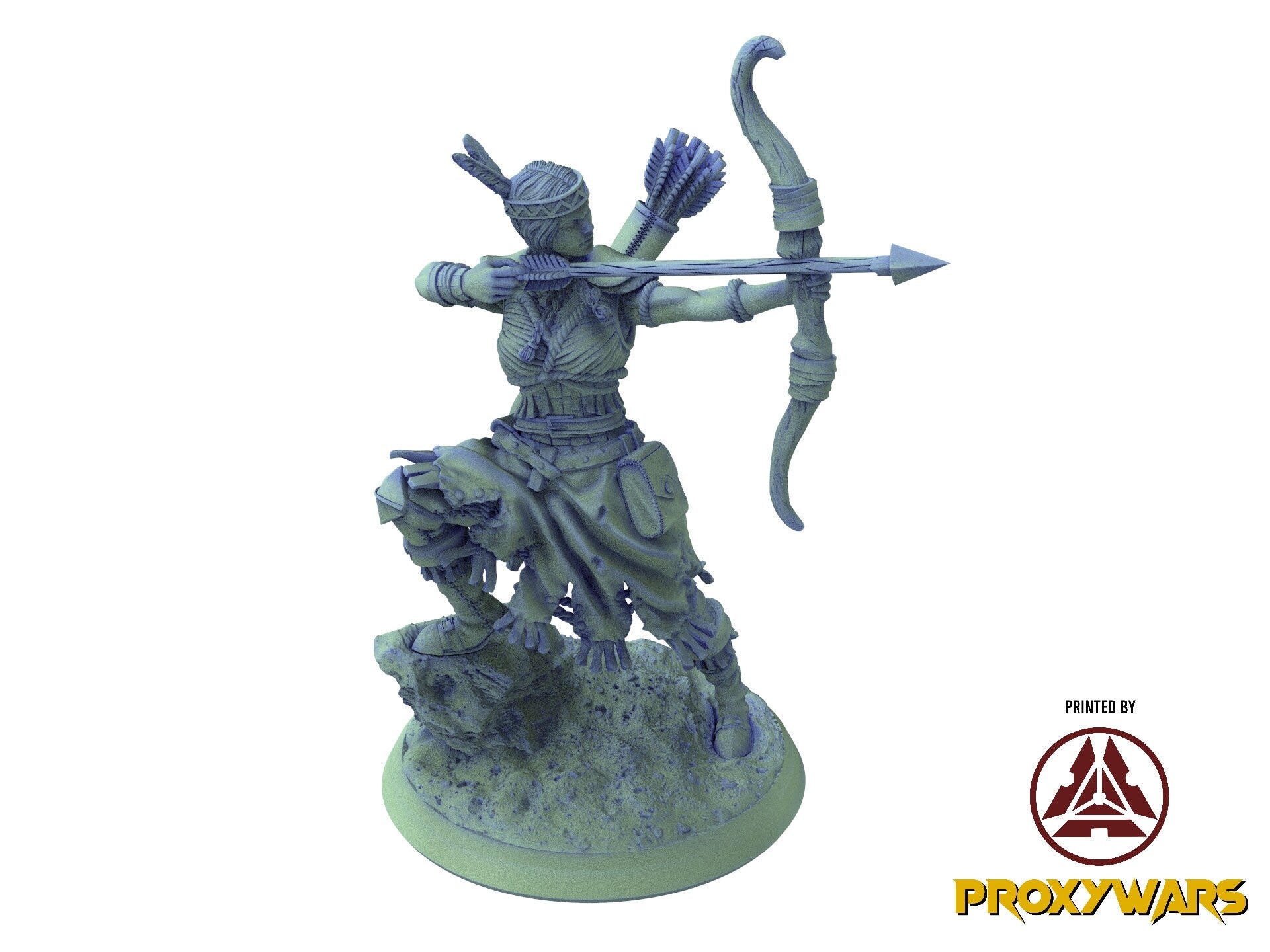 The tribal Gathering - Enemy - Rhinosaurus (75 mm), fierce and proud warriors,Ennemy, Flesh of Gods, for Wargames, Dungeons & Dragons TTRPG