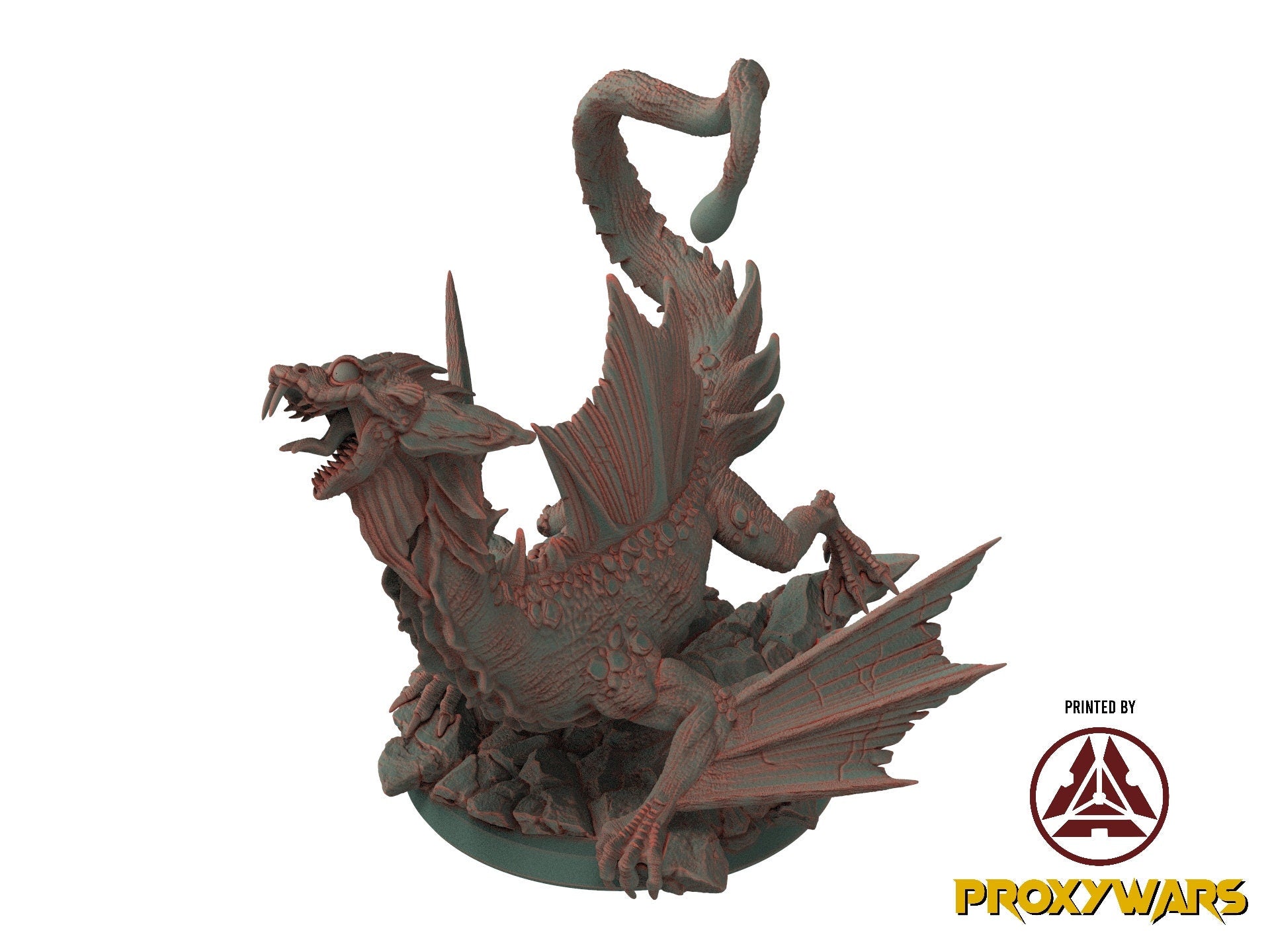 The Hadonium Mines - Enemy - Deep Dragon (75 mm), chaos and carnage, Enemy, Flesh of Gods, for Wargames, Dungeons & Dragons TTRPG