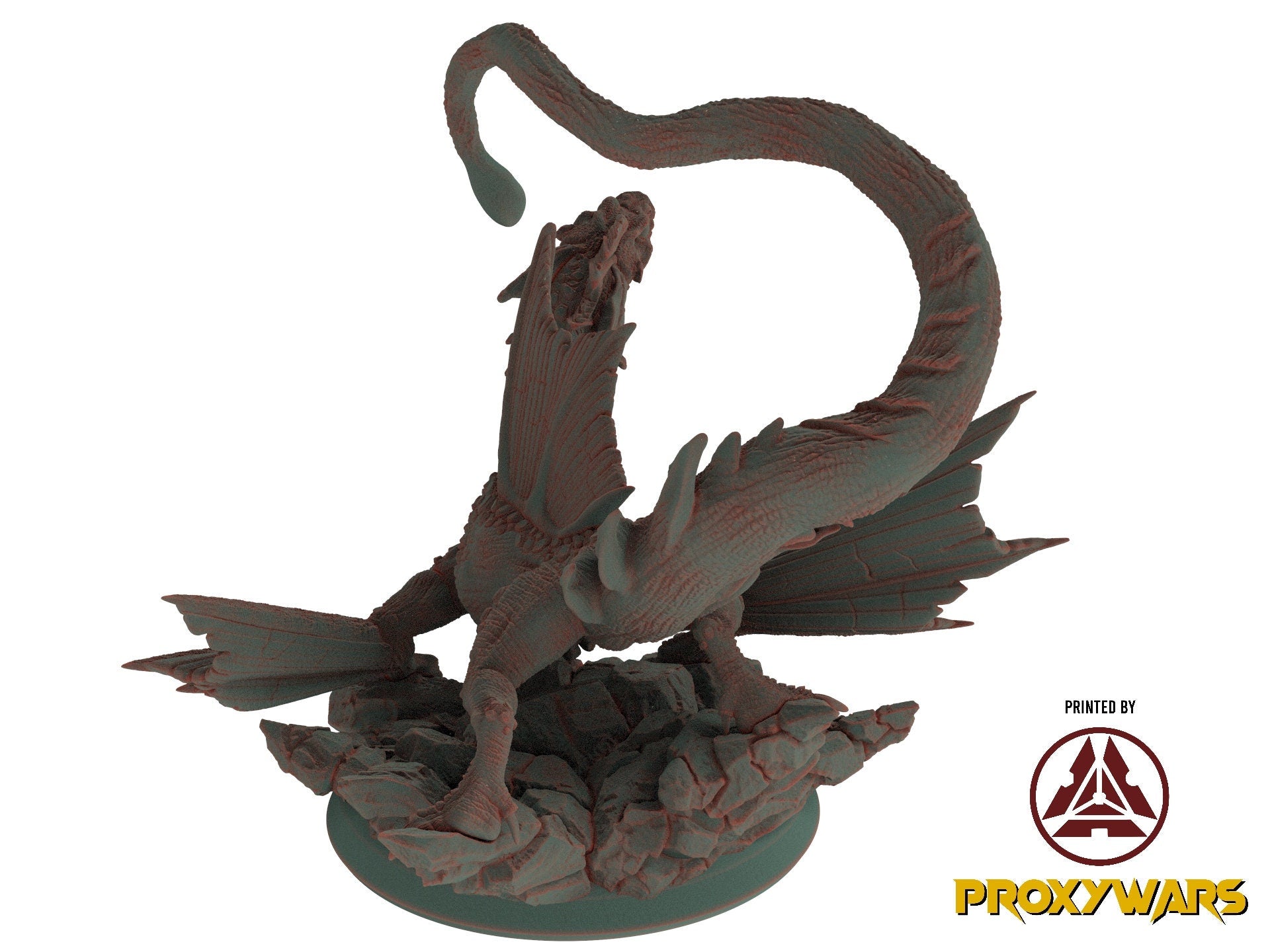 The Hadonium Mines - Enemy - Deep Dragon (75 mm), chaos and carnage, Enemy, Flesh of Gods, for Wargames, Dungeons & Dragons TTRPG