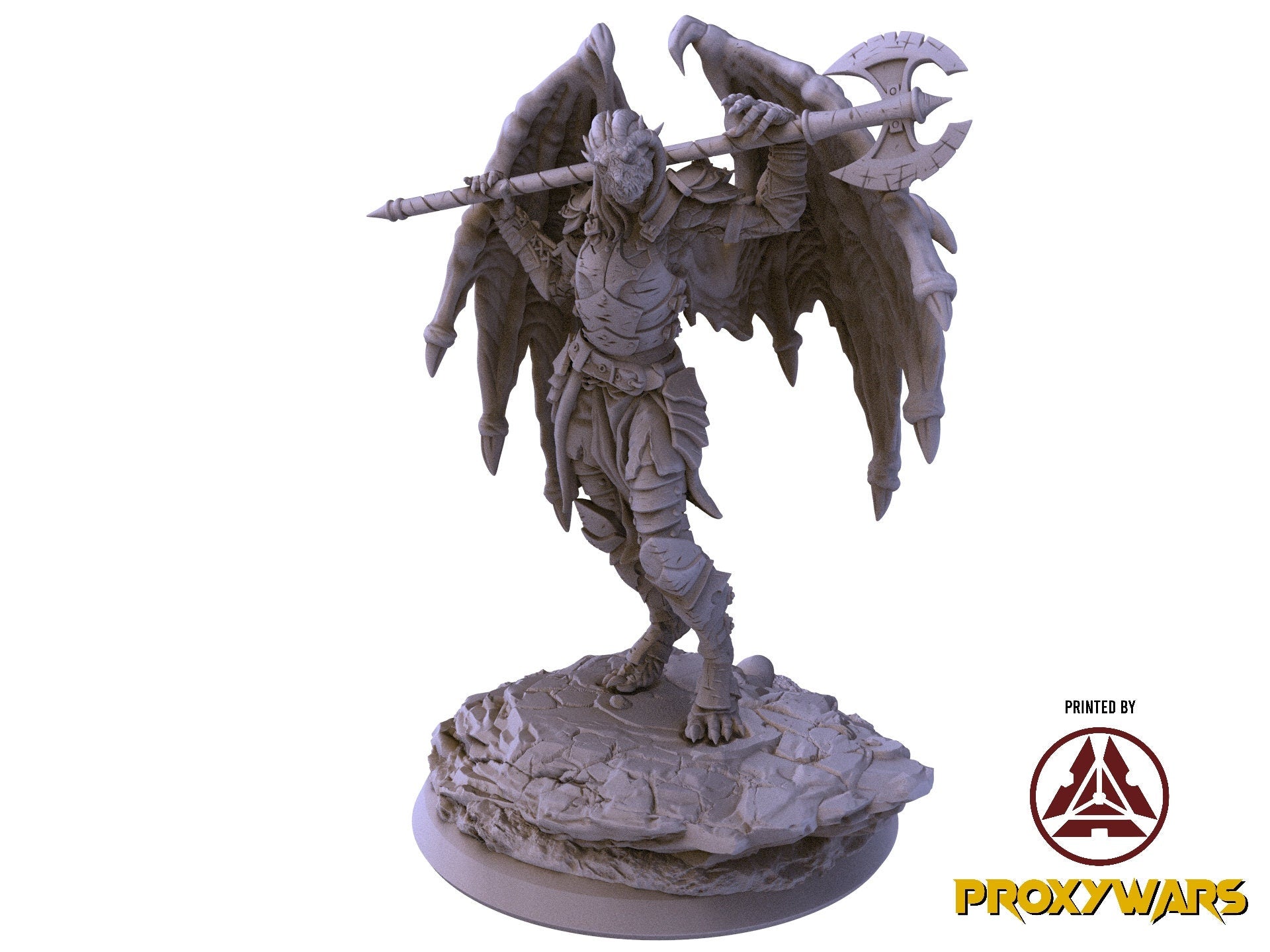 The Crimson Calamity - Enemy - Draconian Fighter male, Flesh of Gods, for Wargames, Dungeons & Dragons TTRPG