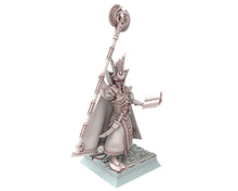 Load image into Gallery viewer, Hight Elves - 28mm Master of Canreig tower, Fantasy elves, Insular Kingdom usable for 9th Age, Fantasy Battle, Oldhammer, King of war, D&amp;D
