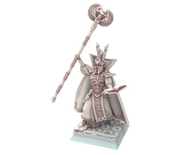 Load image into Gallery viewer, Hight Elves - 32mm Master of Canreig tower, Fantasy elves, Insular Kingdom usable for 9th Age, Fantasy Battle, Oldhammer, King of war, D&amp;D
