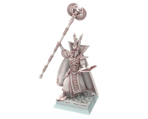 Hight Elves - 32mm Master of Canreig tower, Fantasy elves, Insular Kingdom usable for 9th Age, Fantasy Battle, Oldhammer, King of war, D&D