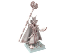 Load image into Gallery viewer, Hight Elves - 28mm Master of Canreig tower, Fantasy elves, Insular Kingdom usable for 9th Age, Fantasy Battle, Oldhammer, King of war, D&amp;D
