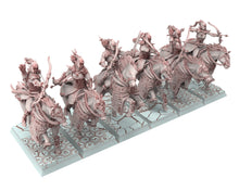 Load image into Gallery viewer, Hight Elves - 28mm Lord on Gryphon Higthborn, Fantasy elves, Insular Kingdom usable for 9th Age, Fantasy Battle, Oldhammer, King of war, D&amp;D
