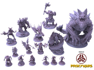 Rage Unbound - Enemy - Fire Giant 75mm, The Nightfall Cult, Ennemy, Flesh of Gods, for Wargames, Dungeons & Dragons TTRPG