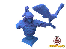 Load image into Gallery viewer, The Elves From The Highlands - Hero - Eagle Mounted Elf, protectors of their home, Flesh of Gods, for Wargames, Dungeons &amp; Dragons TTRPG
