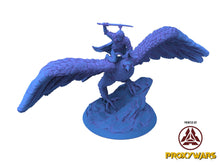 Load image into Gallery viewer, The Elves From The Highlands - Hero - Eagle Mounted Elf, protectors of their home, Flesh of Gods, for Wargames, Dungeons &amp; Dragons TTRPG
