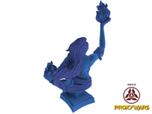 Load image into Gallery viewer, The Elves From The Highlands - Bust - Pyromancer, protectors of their home, Flesh of Gods, for Wargames, Dungeons &amp; Dragons TTRPG
