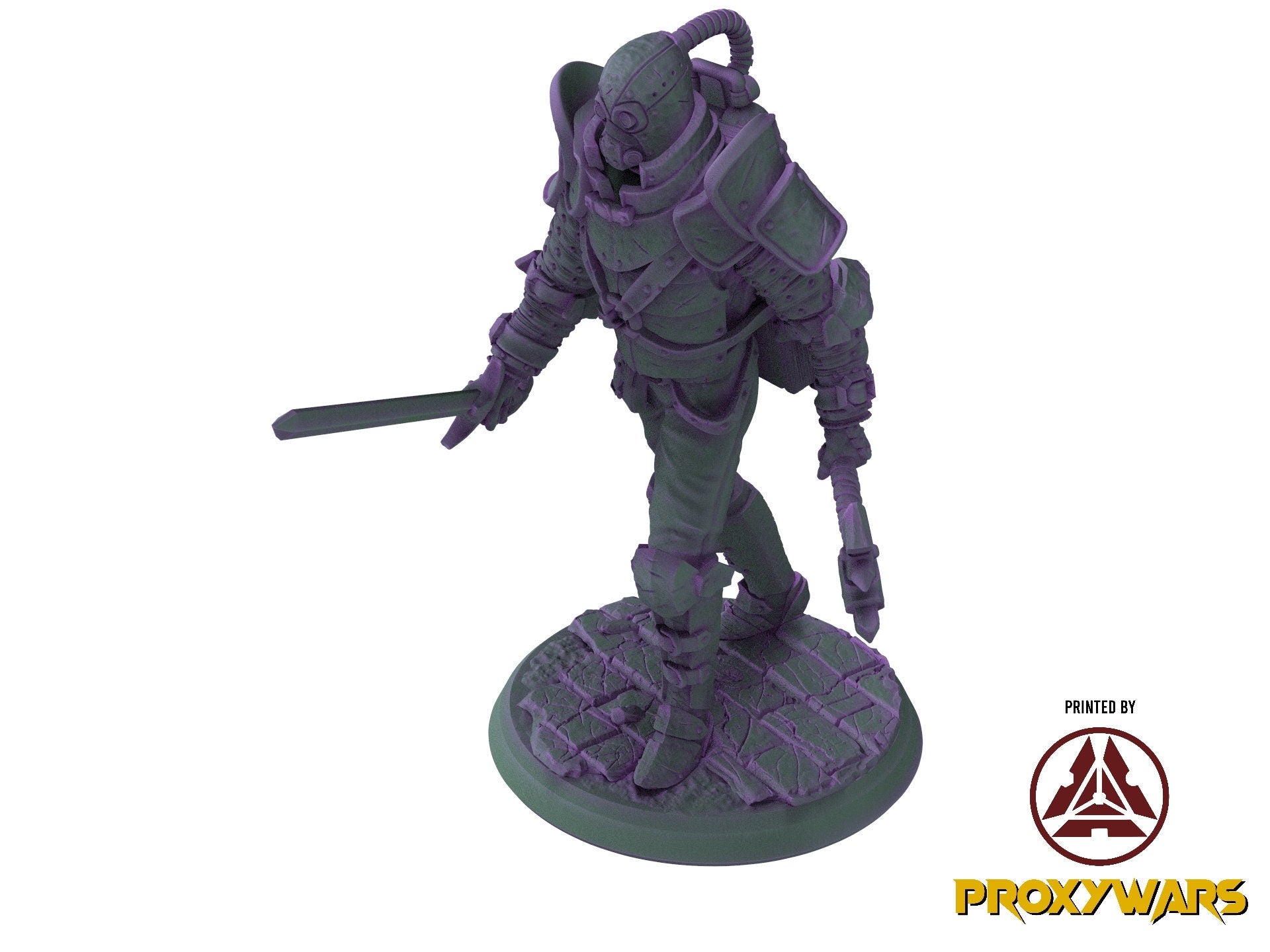 The Underground Experiment - Villain - Infected Guard - Pose 01, Flesh of Gods, for Wargames, Dungeons & Dragons TTRPG
