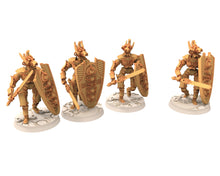 Load image into Gallery viewer, Cinan - Anubis - Peret - Pharmouti : Line, Battle Drone, space robot guardians of the Necropolis, modular posable miniatures
