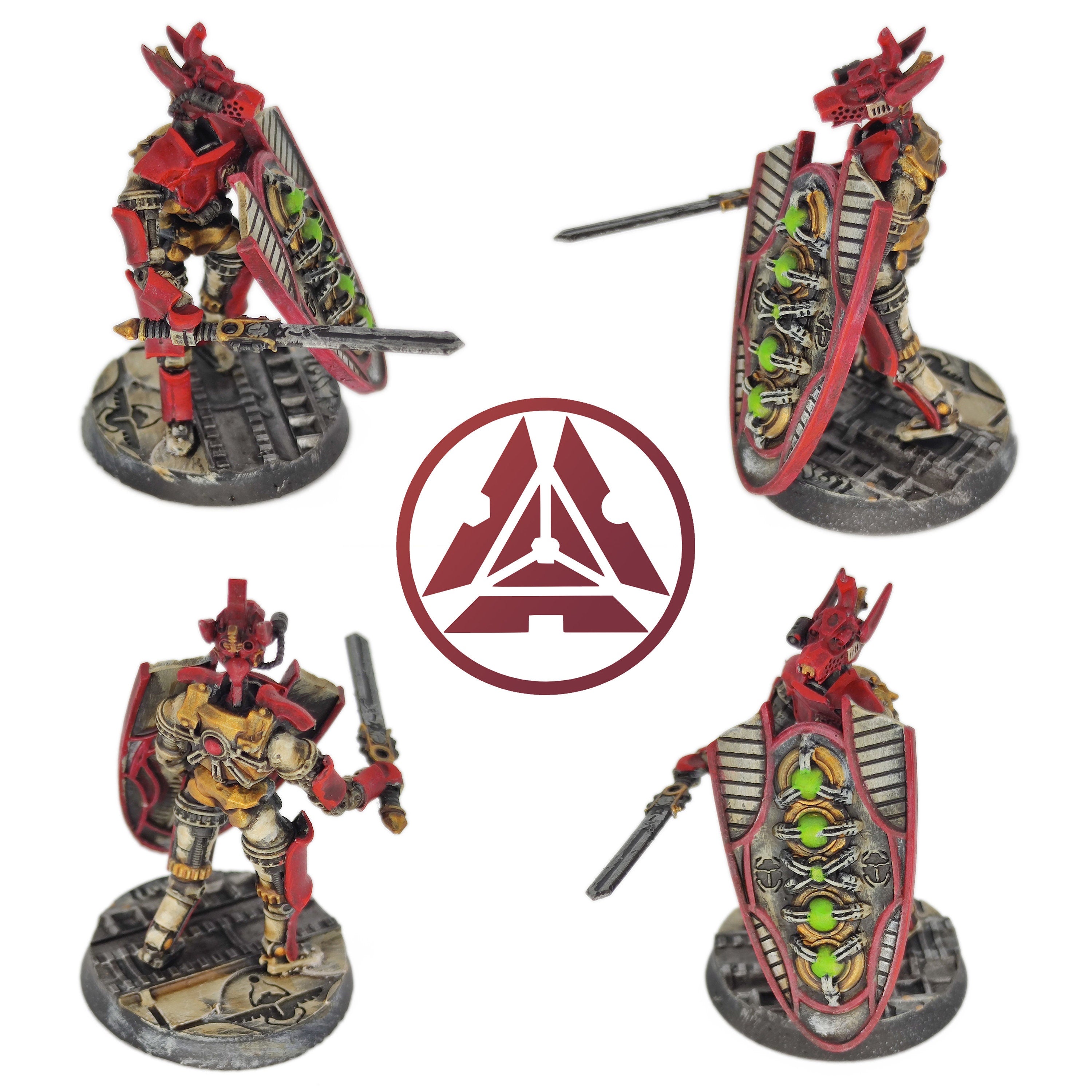 Cinan - Anubis - Peret - Pharmouti : Line, Battle Drone, space robot guardians of the Necropolis, modular posable miniatures