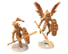 Load image into Gallery viewer, Cinan - Anubis - Peret - Pharmouti : Line, Battle Drone, space robot guardians of the Necropolis, modular posable miniatures
