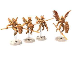 Cinan - Anubis - Peret - Pharmouti : Line, Battle Drone, space robot guardians of the Necropolis, modular posable miniatures