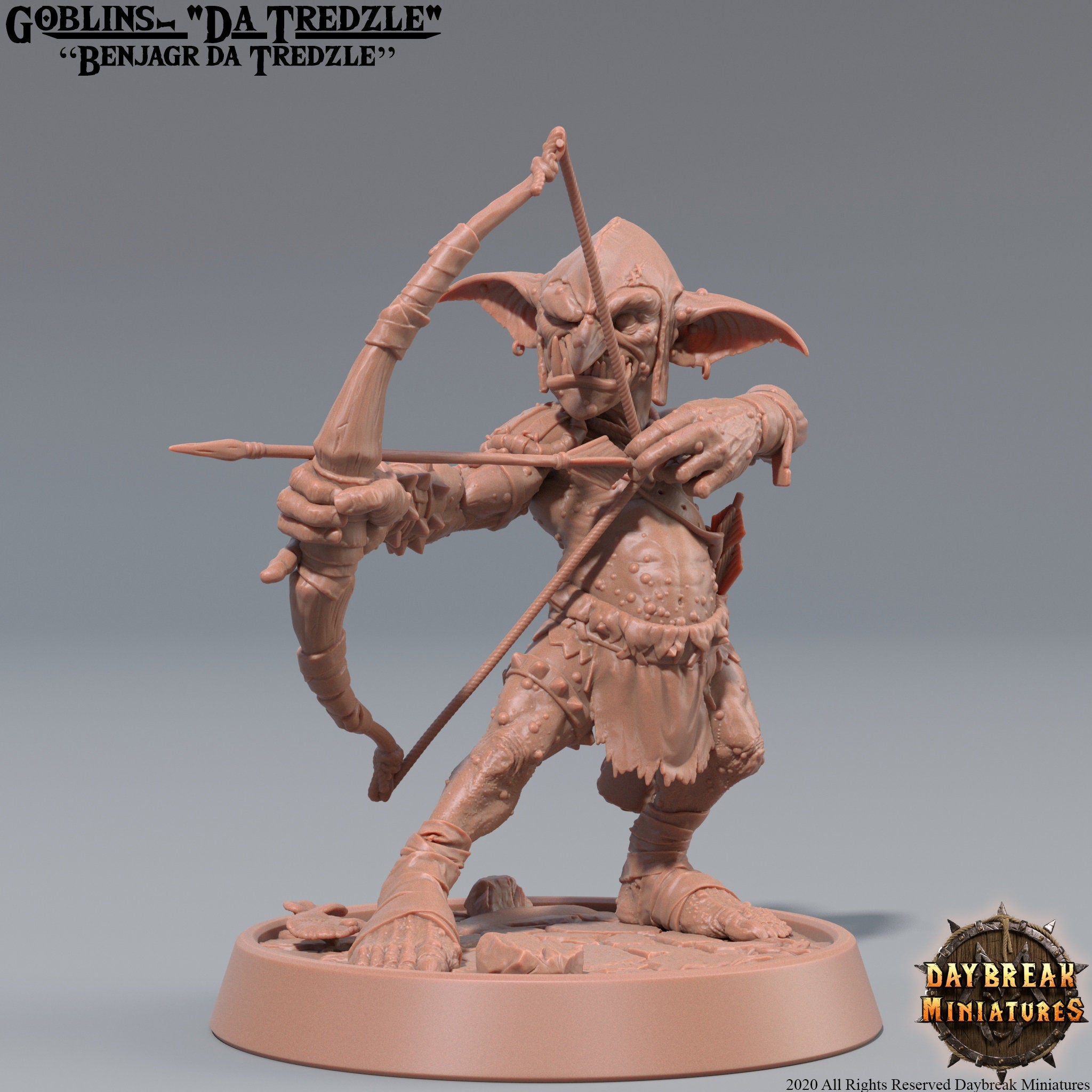 Goblins da Tredzle - Benjagr da Tredzle, quest for glory, DayBreak Miniatures, for Wargames, Dungeons & Dragons TTRPG