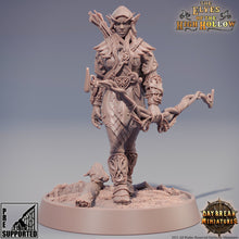 Load image into Gallery viewer, The Elves of the High Hollow - Merlo Kataa, quest for glory, DayBreak Miniatures, for Wargames, Dungeons &amp; Dragons TTRPG
