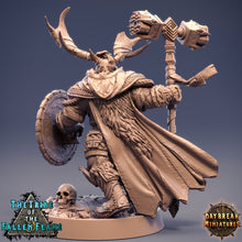 Load image into Gallery viewer, The Tribe Of The Fallen Flame - Grandmaster Stormhorn, quest for glory, DayBreak Miniatures, for Wargames, Dungeons &amp; Dragons TTRPG
