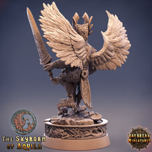 Load image into Gallery viewer, The Skyborn of Aquila - Jaspis Strangeswoop, quest for glory, DayBreak Miniatures, for Wargames, Dungeons &amp; Dragons TTRPG
