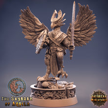 Load image into Gallery viewer, The Skyborn of Aquila - Jaspis Strangeswoop, quest for glory, DayBreak Miniatures, for Wargames, Dungeons &amp; Dragons TTRPG
