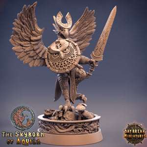 The Skyborn of Aquila - Jaspis Strangeswoop, quest for glory, DayBreak Miniatures, for Wargames, Dungeons & Dragons TTRPG