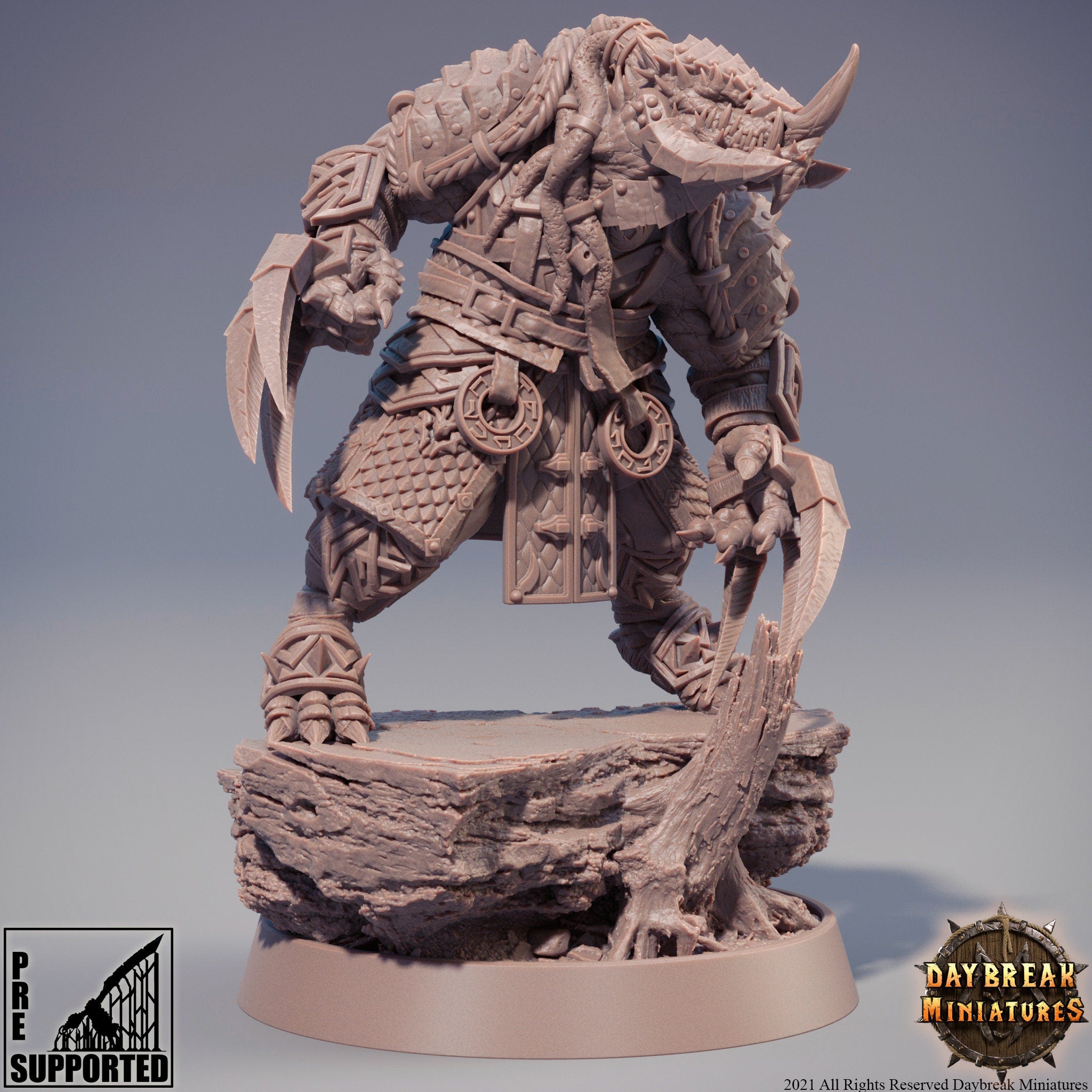 Dragonborn The Stoneborn of the Fire - Zsagatai the Blizzard, quest for glory, DayBreak Miniatures, for Wargames, Dungeons & Dragons TTRPG