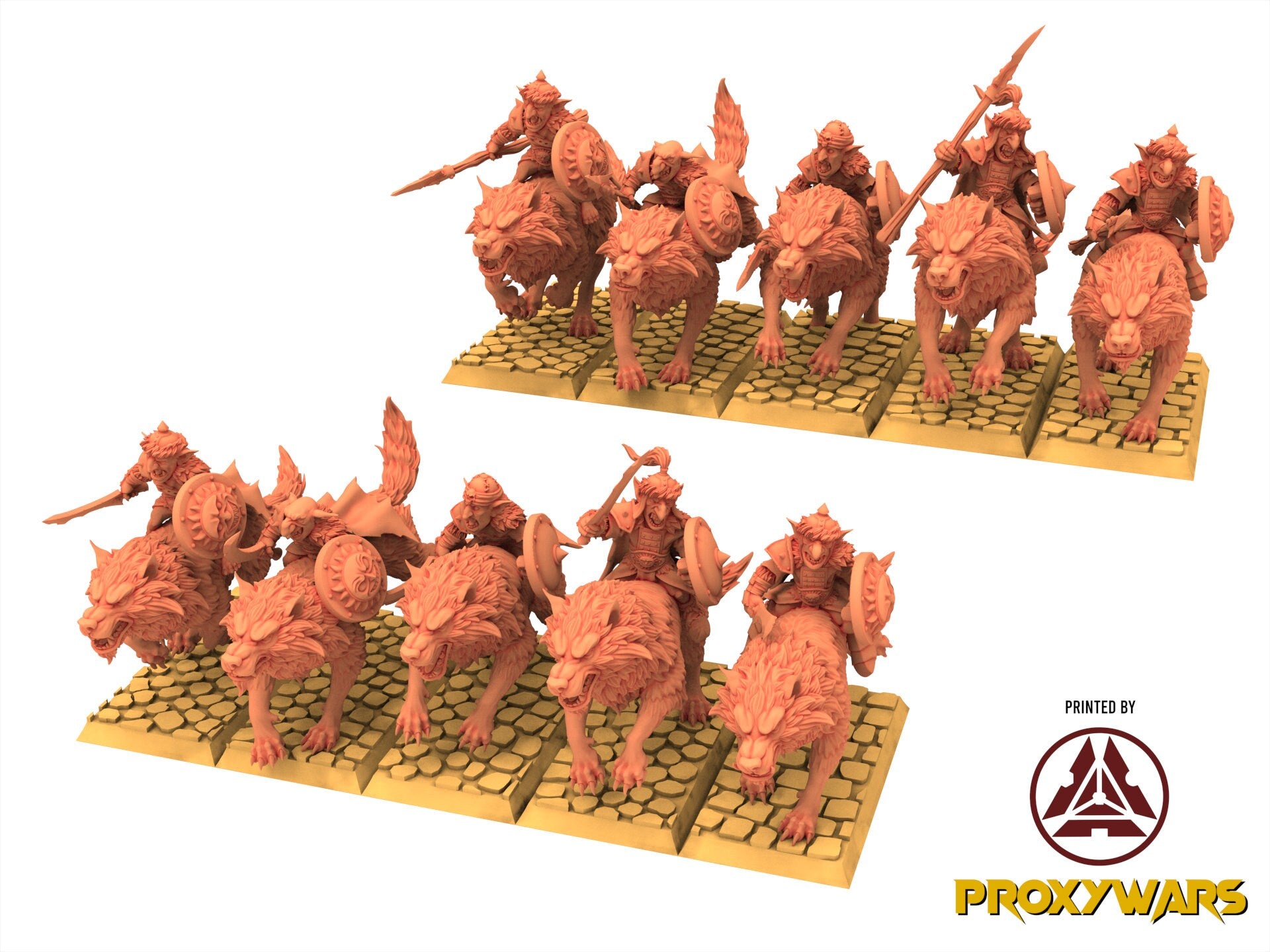 Orc & Goblin - Desert riders - The Black horde, utilisables pour Oldhammer, king of wars, 9th age