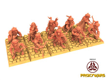 Load image into Gallery viewer, Orc &amp; Goblin - Goblins Desert Archers - The Black horde, utilisables pour Oldhammer, king of wars, 9th age
