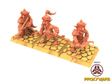 Load image into Gallery viewer, Orc &amp; Goblin - Goblins Desert Archers - The Black horde, utilisables pour Oldhammer, king of wars, 9th age
