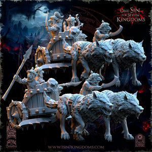 Orc & Goblin - Goblins War Chariot - The Black horde, utilisables pour Oldhammer, king of wars, 9th age