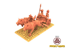 Load image into Gallery viewer, Orc &amp; Goblin - Goblins War Chariot - The Black horde, utilisables pour Oldhammer, king of wars, 9th age
