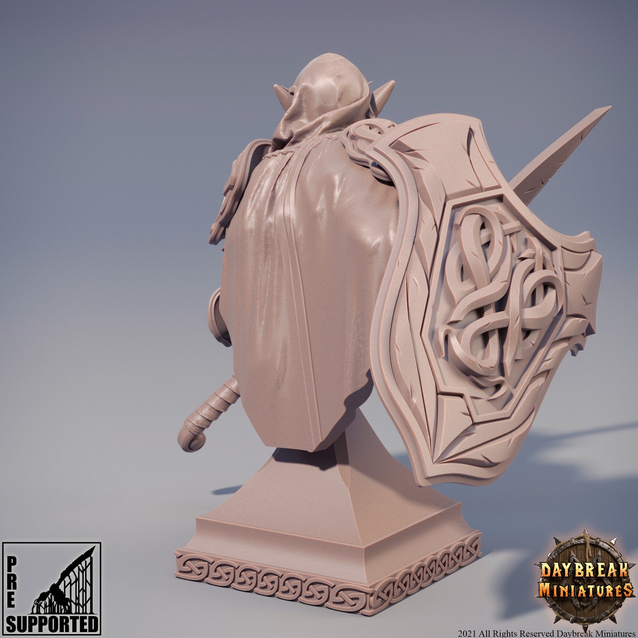 Deitin the Whisperer - BUST, quest for glory, DayBreak Miniatures, for Wargames, Dungeons & Dragons TTRPG