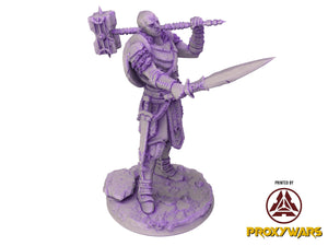 The scourges of war - Bust - Goliath Commander, glory and honor, Ennemy, Flesh of Gods, for Wargames, Dungeons & Dragons TTRPG