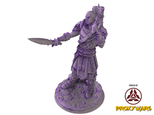 The scourges of war - Hero - Goliath Commander (25 mm), glory and honor, Ennemy, Flesh of Gods, for Wargames, Dungeons & Dragons TTRPG