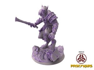 The scourges of war - Monster - The Masked Plague (75mm), glory and honor, Ennemy, Flesh of Gods, for Wargames, Dungeons & Dragons TTRPG