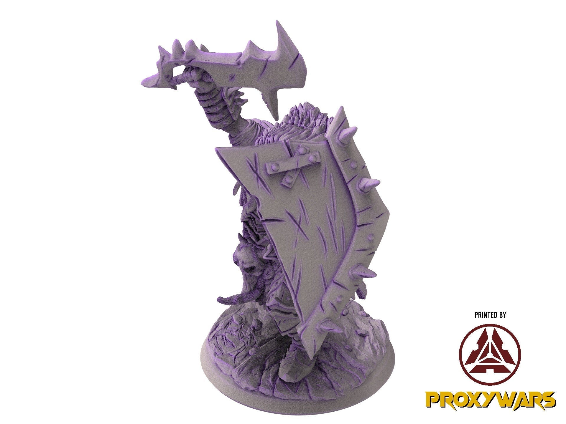 The scourges of war - Monster - Armored Minotaur, glory and honor, Ennemy, Flesh of Gods, for Wargames, Dungeons & Dragons TTRPG