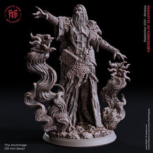 Load image into Gallery viewer, Grimoires of madness - Boss - The Archmage (25 mm) , forbidden magics, Ennemy, Flesh of Gods, for Wargames, Dungeons &amp; Dragons TTRPG
